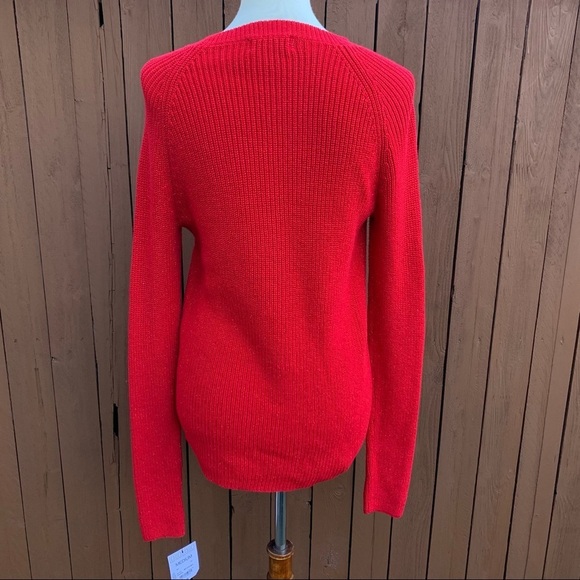 Liz Claiborne | NWT Size Medium Cabernet Red Sparkle Sweater - Picture 11 of 11